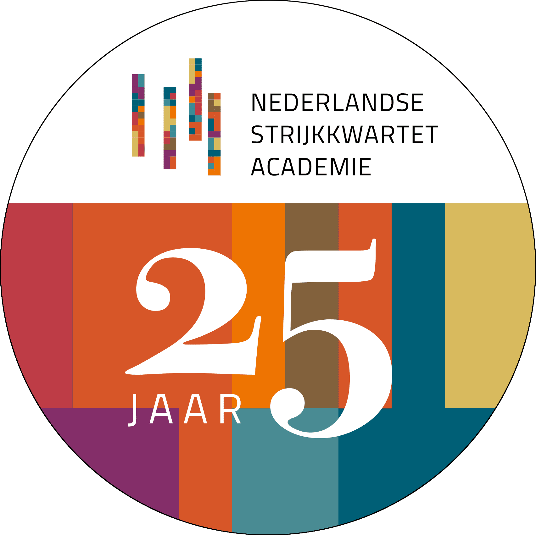 NSKA 25-jaar logo briefpapier en socials